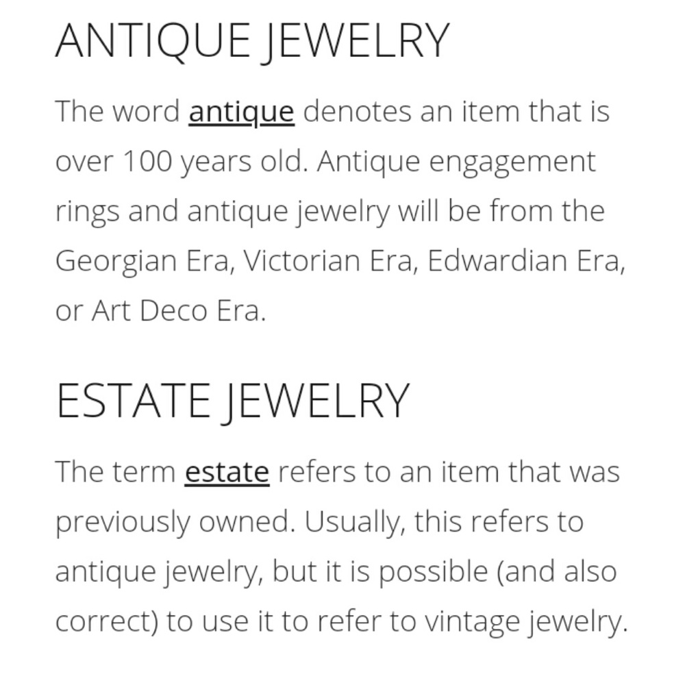 Vintage vs. Antique vs. Estate Jewelry - Picture 3 of 3